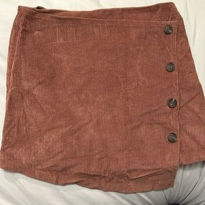 Brown corduroy skirt